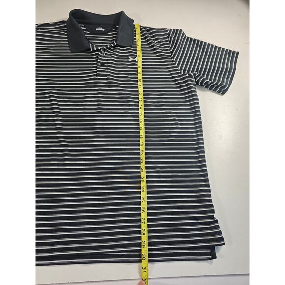 Under armour size XXL 2XL mens polo striped performance EUC short sleeve active - Picture 4 of 7